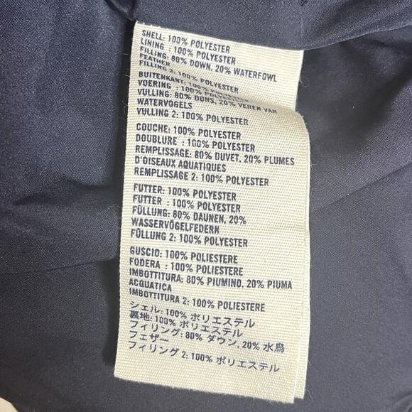 ABERCROMBIE NEW YORK NAVY BLUE WOMEN'S PUFFER DOWN VEST SIZE XL YOUTH - Picture 7 of 7